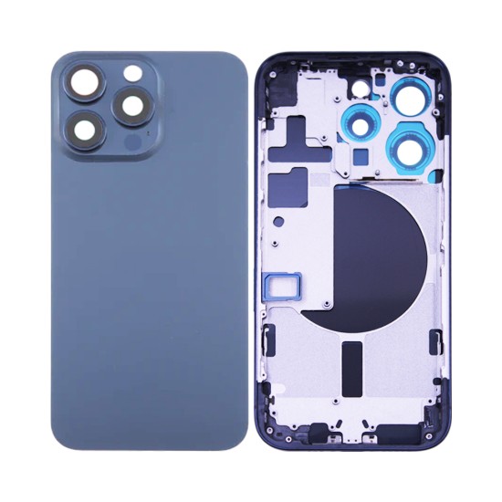 Back Cover+Frame Apple iPhone 15 Pro Blue Titanium Back Cover+Frame Apple iPhone 15 Pro Blue Titanium